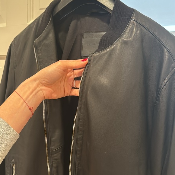 Leather men jacket. All Saints - Picture 4 of 9